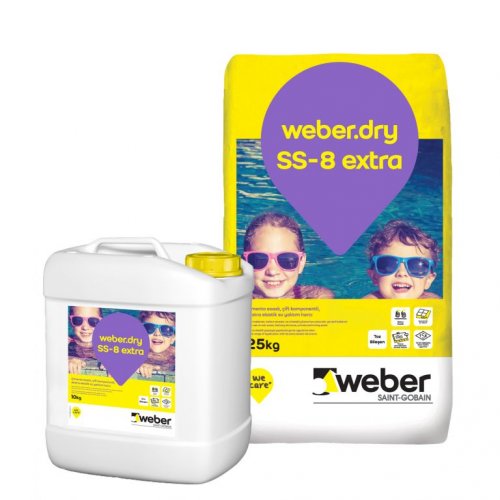 weber.dry SS-8 extra çift komponentli su yalıtımı